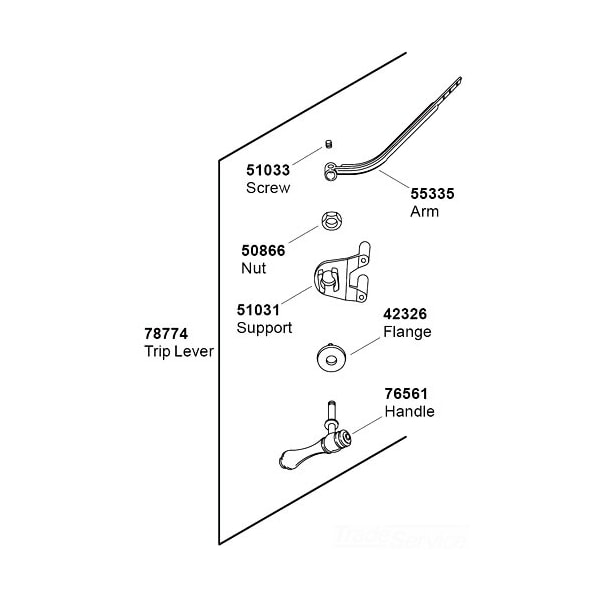 Kohler Trip Lever Kit 78774BN Zoro